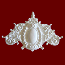 Prime Mouldings' Design Pediment Flowers PF-250 - Stucco Trims & Mouldings, Exterior Architectural Accents