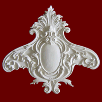 Prime Mouldings' Design Pediment Flowers PF-260 - Stucco Trims & Mouldings, Exterior Architectural Accents