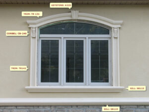 Prime Mouldings' Window Designs Window Main 39 - Stucco Trims & Mouldings, Exterior Architectural Accents