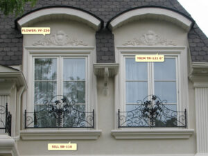 Prime Mouldings' Window Designs Window Main 50 - Stucco Trims & Mouldings, Exterior Architectural Accents