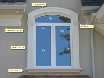 Prime Mouldings' Window Designs Window Main 54 - Stucco Trims & Mouldings, Exterior Architectural Accents