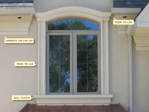 Prime Mouldings' Window Designs Window Main 55 - Stucco Trims & Mouldings, Exterior Architectural Accents