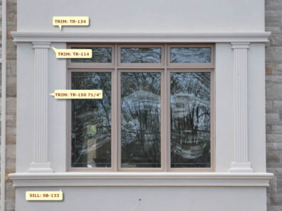 Prime Mouldings' Window Designs Window Main 73 - Stucco Trims & Mouldings, Exterior Architectural Accents