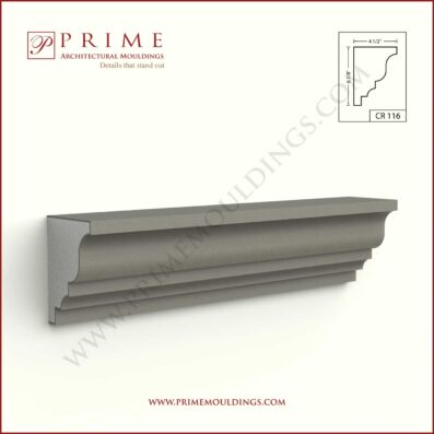 Prime Mouldings' cornice CR 116 - Stucco Trims & Mouldings, Exterior Architectural Accents