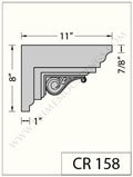 Prime Mouldings' cornice CR 158 - Stucco Trims & Mouldings, Exterior Architectural Accents