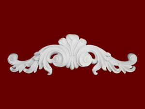 Prime Mouldings ' Pediment Flower PF-215 main - Stucco Trims & Mouldings, Exterior Architectural Accents