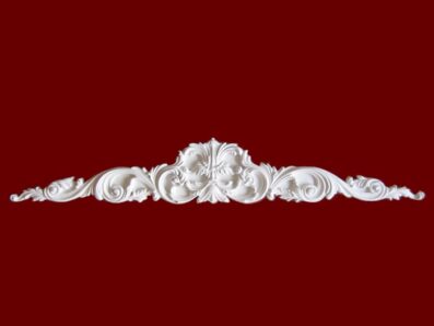 Prime Mouldings ' Pediment Flower PF-240 main - Stucco Trims & Mouldings, Exterior Architectural Accents