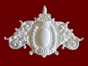 Prime Mouldings ' Pediment Flower PF-250 main - Stucco Trims & Mouldings, Exterior Architectural Accents