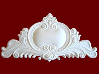 Prime Mouldings ' Pediment Flower PF-270 main - Stucco Trims & Mouldings, Exterior Architectural Accents