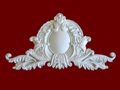 Prime Mouldings ' Pediment Flower PF-275 main - Stucco Trims & Mouldings, Exterior Architectural Accents