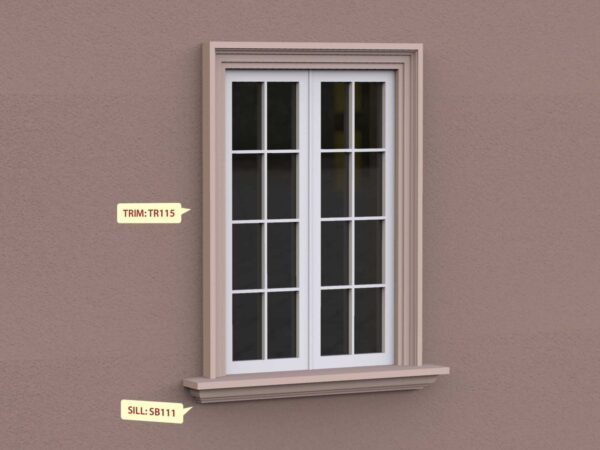 Prime Mouldings' Window Designs W-15 - Stucco Trims & Mouldings, Exterior Architectural Accents