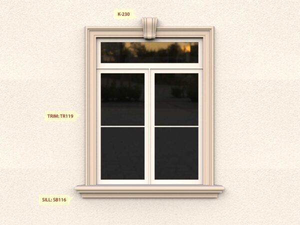 Prime Mouldings' Window Designs W-68 - Stucco Trims & Mouldings, Exterior Architectural Accents