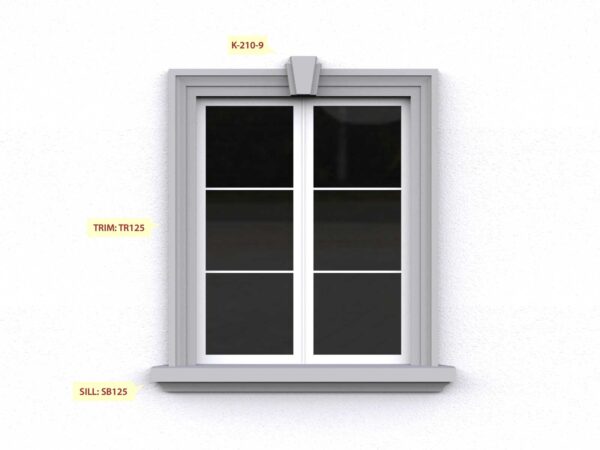 Prime Mouldings' Window Designs W-17 - Stucco Trims & Mouldings, Exterior Architectural Accents