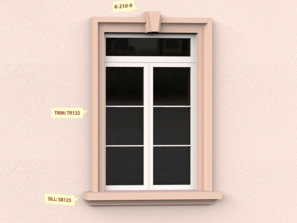 Prime Mouldings' Window Designs W-17 - Stucco Trims & Mouldings, Exterior Architectural Accents