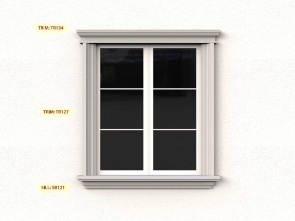 Prime Mouldings' Window Designs W-68 - Stucco Trims & Mouldings, Exterior Architectural Accents