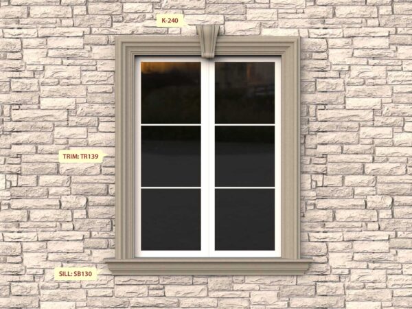 Prime Mouldings' Window Designs W-55 - Stucco Trims & Mouldings, Exterior Architectural Accents