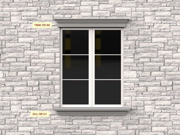 Prime Mouldings' Window Designs W-11 - Stucco Trims & Mouldings, Exterior Architectural Accents